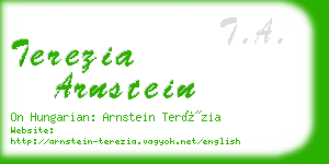 terezia arnstein business card